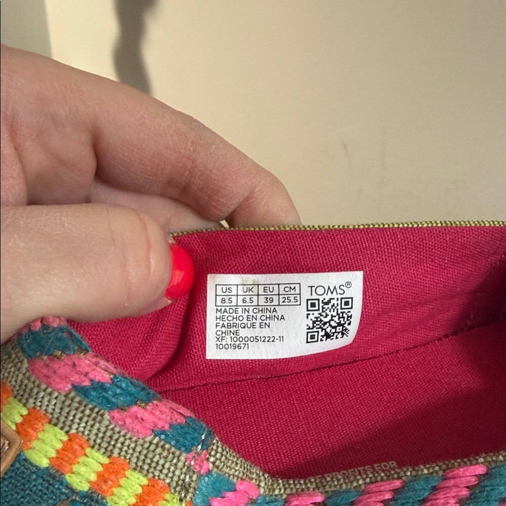 TOMS Womens Alpargata Rope Slip on shoes 8.5 - Picture 7 of 7